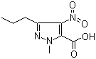 structure of CAS# 139756-00-6, 1-甲基-4-硝基-3-丙基-1H-吡唑-5-甲酸