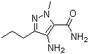 structure of CAS# 139756-02-8, 4-氨基-1-甲基-3-正丙基-1H-吡唑-5-甲酰胺