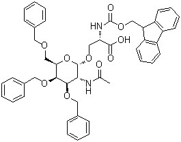 CAS # 1398123-85-7, O-[2-(Acetylamino)-2-deoxy-3,4,6-tris-O-(phenylmethyl)-alpha-D-galactopyranosyl]-N-[(9H-fluoren-9-ylmethoxy)carbonyl]-L-serine