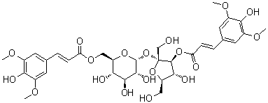 structure of CAS# 139891-98-8, 3,6'-二芥子酰基蔗糖