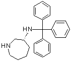 CAS 登录号：1399854-57-9, (3R)-六氢-N-(三苯基甲基)-1H-氮杂卓-3-胺