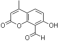 structure of CAS# 14003-96-4, 8-甲酰基-7-羟基-4-甲基香豆素
