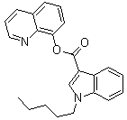 structure of CAS# 1400742-17-7, 1-Pentyl-1H-indole-3-carboxylic acid 8-quinolinyl ester
