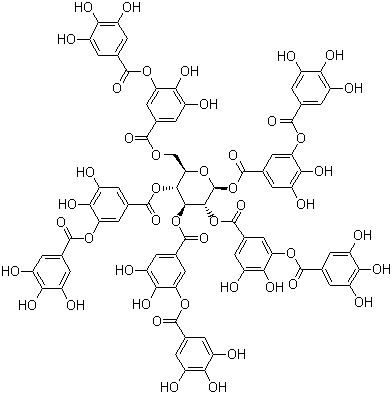structure of CAS# 1401-55-4, 单宁酸