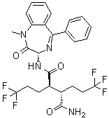structure of CAS# 1401066-79-2, (2R,3S)-N1-[(3S)-2,3-二氢-1-甲基-2-氧代-5-苯基-1H-1,4-苯并二氮杂卓-3-基]-2,3-二(3,3,3-三氟丙基)丁二酰胺