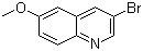 structure of CAS# 14036-96-5, 3-Bromo-6-methoxyquinoline
