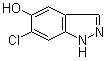 structure of CAS# 1403766-67-5, 6-氯-1H-吲唑-5-醇