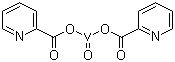 CAS 登录号：14049-90-2, 双(2-吡啶羧基)氧钒(IV), 双(吡啶-2-甲酸)氧钒(IV)