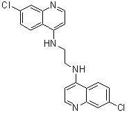 structure of CAS# 140926-75-6, N1,N2-二(7-氯-4-喹啉基)-1,2-乙二胺