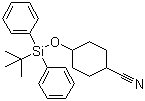 CAS 登录号：141336-97-2, 4-[(叔丁基二苯基硅烷基)氧基]环己烷甲腈