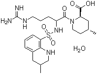 structure of CAS# 141396-28-3, 阿加曲班