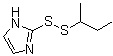 structure of CAS# 141400-58-0, 2-[(1-Methylpropyl)dithio]-1H-imidazole