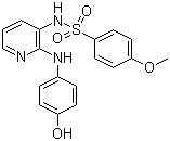 structure of CAS# 141430-65-1, N-[2-[(4-羟基苯基)氨基]-3-吡啶基]-4-甲氧基苯磺酰胺