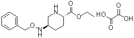 structure of CAS# 1416134-48-9, (2S,5R)-5-[(苯基甲氧基)氨基]-2-哌啶羧酸乙酯草酸盐
