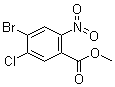 structure of CAS# 1416374-90-7, 4-Bromo-5-chloro-2-nitrobenzoic acid methyl ester
