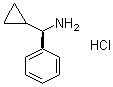 structure of CAS# 1416450-04-8, (alphaR)-alpha-环丙基苯甲胺盐酸盐