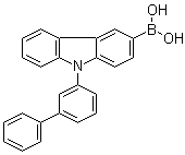 structure of CAS# 1416814-68-0, (9-[1,1'-Biphenyl]-3-yl-9H-carbazol-3-yl)boronic acid