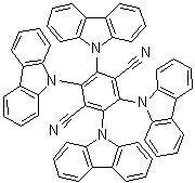 structure of CAS# 1416881-53-2, 2,3,5,6-四-9H-咔唑-9-基-1,4-苯二甲腈