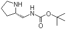 structure of CAS# 141774-70-1, N-[(2S)-2-吡咯烷基甲基]氨基甲酸叔丁酯