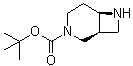 structure of CAS# 1417789-49-1, (1S,6R)-3,7-二氮杂双环[4.2.0]辛烷-3-羧酸叔丁酯