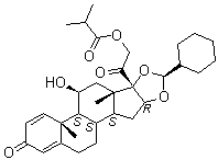 CAS # 141845-81-0, [11beta,16alpha(S)]-16,17-[(Cyclohexylmethylene)bis(oxy)]-11-hydroxy-21-(2-methyl-1-oxopropoxy)-pregna-1,4-diene-3,20-dione