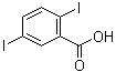 structure of CAS# 14192-12-2, 2,5-二碘苯甲酸