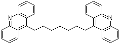 1,7-Bis(9-acridinyl)heptane molecular structure (CAS 141946-28-3)
