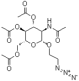 CAS # 142072-11-5, 2-Azidoethyl 2-(acetylamino)-2-deoxy-beta-D-glucopyranoside 3,4,6-triacetate