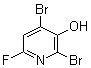 structure of CAS# 1421602-80-3, 2,4-二溴-6-氟-3-吡啶醇