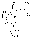 CAS # 1422023-33-3, N-[(5aR,6S)-1,4,5a,6-Tetrahydro-6-methoxy-1,7-dioxo-3H,7H-azeto[2,1-b]furo[3,4-d][1,3]thiazin-6-yl]-2-thiopheneacetamide