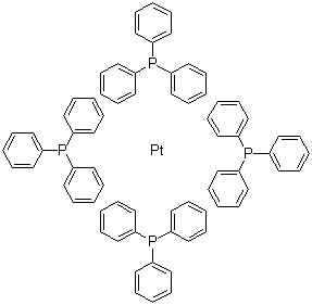 structure of CAS# 14221-02-4, Tetrakis(triphenylphosphine)platinum