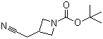 structure of CAS# 142253-58-5, 3-(氰基甲基)-1-氮杂环丁烷羧酸叔丁酯