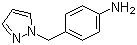 structure of CAS# 142335-61-3, 4-(1H-吡唑-1-基甲基)苯胺