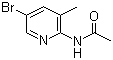 structure of CAS# 142404-81-7, 2-Acetylamino-5-bromo-3-methylpyridine