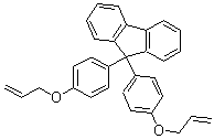 structure of CAS# 142494-81-3, 9,9-二(4-烯丙氧基苯基)芴