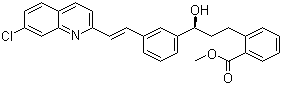 structure of CAS# 142569-69-5, 2-[3-(S)-[3-[2-(7-氯-2-喹啉基)乙烯基]苯基]-3-羟基丙基]苯甲酸甲酯