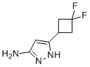 structure of CAS# 1425931-95-8, 5-(3,3-Difluorocyclobutyl)-1H-pyrazol-3-amine