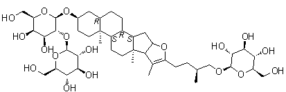 CAS 登录号：142759-74-8, 知母皂苷 B