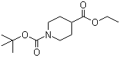 structure of CAS# 142851-03-4, N-Boc-4-哌啶甲酸乙酯