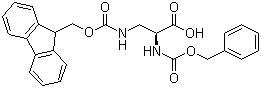 structure of CAS# 142855-80-9, N-苄氧羰基-N'-芴甲氧羰基-L-2,3-二氨基丙酸