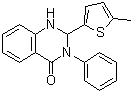 structure of CAS# 1429192-00-6, 2,3-Dihydro-2-(5-methyl-2-thienyl)-3-phenyl-4(1H)-quinazolinone