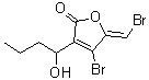 CAS 登录号：143140-80-1, 4-溴-5-(溴亚甲基)-3-(1-羟基丁基)-2(5H)-呋喃酮