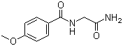 structure of CAS# 143153-70-2, N-(2-Amino-2-oxoethyl)-4-methoxybenzamide