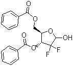 CAS # 143157-25-9, 2-Deoxy-2,2-difluoro-D-ribose-3,5-dibenzoate, 2-Deoxy-2,2-difluoro-3,5-bisbenzolyloxy-D-riboflouranose