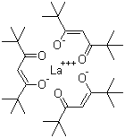 structure of CAS# 14319-13-2, 三(2,2,6,6-四甲基-3,5-庚二酮酸)镧