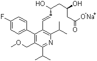 structure of CAS# 143201-11-0, 西立伐他汀钠