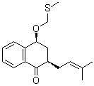 structure of CAS# 1432057-74-3, (2R,4S)-rel-3,4-Dihydro-2-(3-methyl-2-buten-1-yl)-4-[(methylthio)methoxy]-1(2H)-naphthalenone