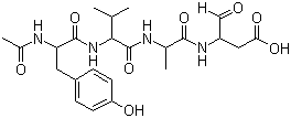 structure of CAS# 143313-51-3, Acetyl-tyrosyl-valyl-alanyl-aspartal
