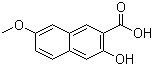 structure of CAS# 143355-56-0, 2-羟基-6-甲氧基-3-萘甲酸