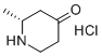 CAS 登录号：1434126-97-2, (R)-2-甲基哌啶-4-酮盐酸盐